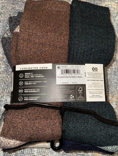 Gold Toe 6er-Pack Harrington Crew-Socken für Herren Größe: 6-12,5 sortiert - Bild 4 von 5