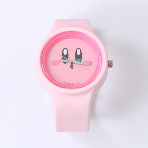 Nintendo / HAL Licensed Silicone Pink PUPUPU Kirby Wrist Watch Japan Gachapon - Picture 2 of 7