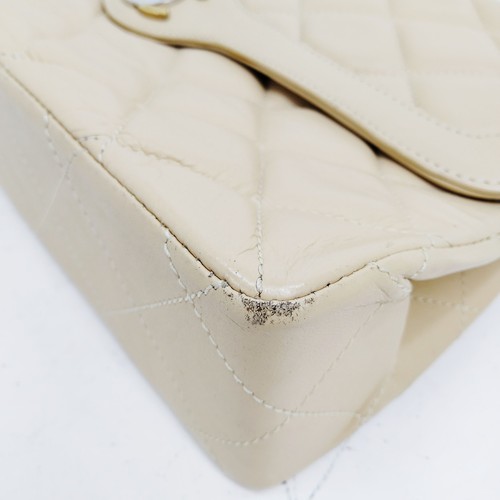 Chanel Bolso de Hombro Broche Juego 2 Beige Piel de Cordero 1564873 - Imagen 7 de 21