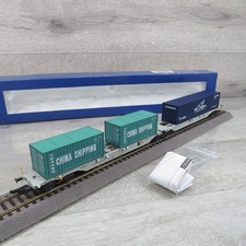 ROCO 66567 - H0 - SBB - Container-Doppeltragwagen China Shipping - OVP - #Y17928