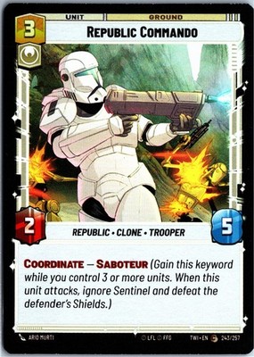 Republic Commando (243/257) - Twilight of the Republic (TWI) - Common Foil - NM