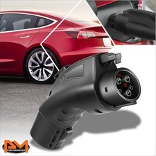 Electric Vehicles 250V 48A SAE Tesla to J1772 Public Charger Connecter Adapter