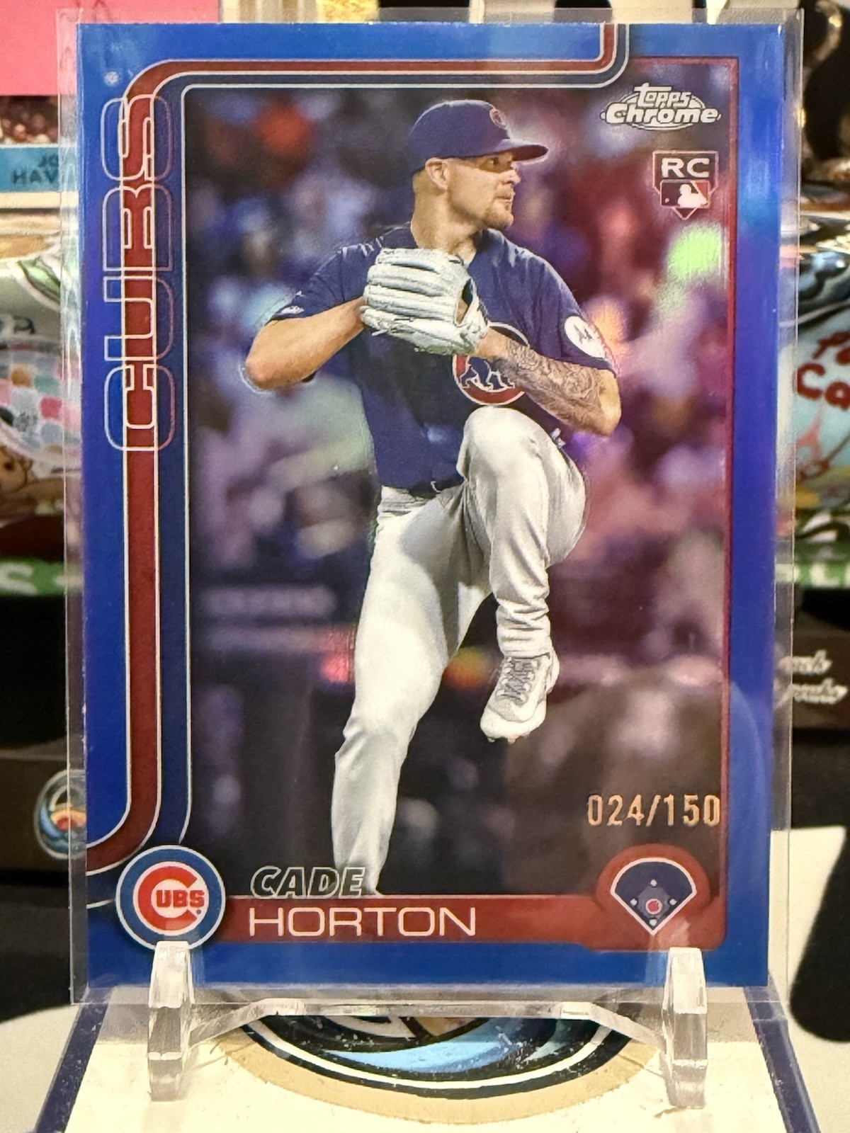 2025 Topps Chrome Update - Cade Horton RC #USC63 Blue Refractor /150 GL