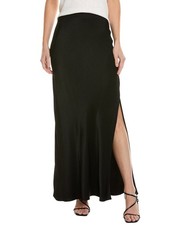 Bella Dahl Side Slit Bias Maxi Skirt Women's Black M