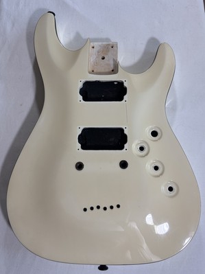2006 Schecter C-1 Diamond Series Body White Bound HH HT