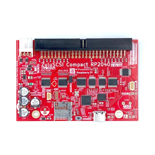 Scsi Compact Flash ZuluSCSI RP2040 Compact SCSI SD Cardreader Akai EMU Roland Yamaha Amiga ...