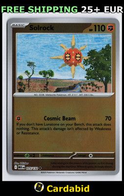 Solrock - MEG #075/132 ME01: Mega Evolution Reverse Holo Whisker NM