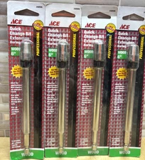 4- ACE 6" QUICK CHANGE BIT EXTENSIONS, 2187078, New Sealed Packs, Free US Ship