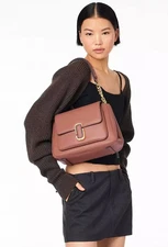 Marc Jacobs The J Marc Chain Mini Satchel Bag Brown