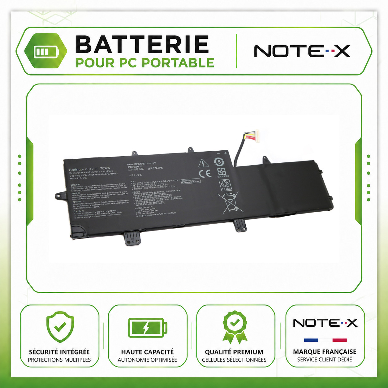 Batterie Asus UX480 épuisée ? Retrouvez votre liberté de mouvement sans chargeur permanent
