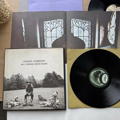 1970 GEORGE HARRISON All Things Must Pass   1st US Press boxset W/OG Poster