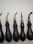 Lot Antique GOMPH Leather Tools Beveled Tickler Single Edge Creasers LEFT HAND — photo 5