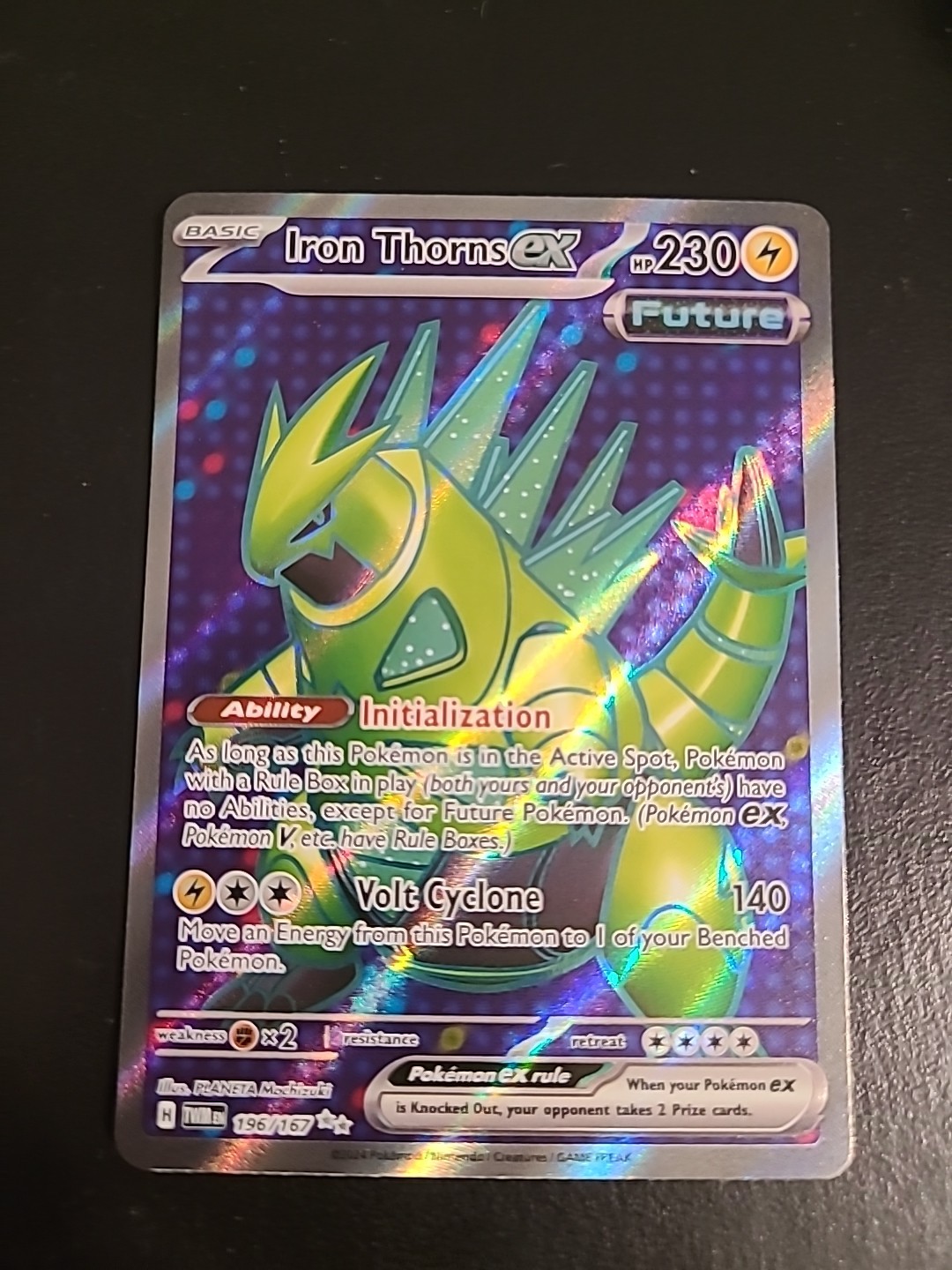 Iron Thorns ex 196/167 Sv06: Twilight Masquerade Holo Ultra Rare - Pokemon NM