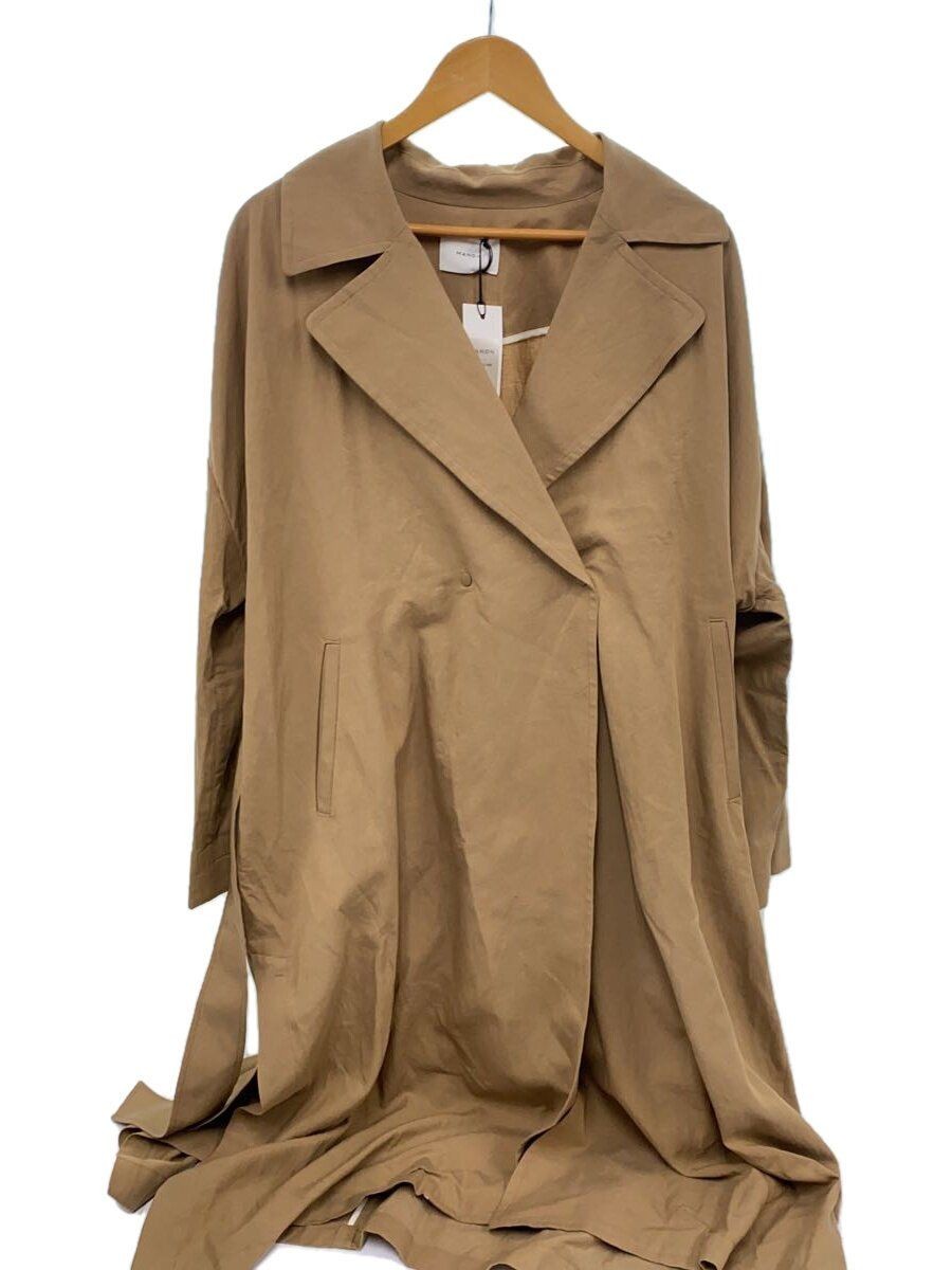 ALTRA M.K. SQUARE Altro Cappotto O Tencel Cammello Tinta Unita MNN CT 039 Anteriore Doppio GRANDE