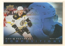 David Pastrnak 2025-26 Upper Deck Series 1 Compositions #CMP-16 Bruins