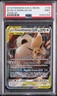 2019 POKEMON SUN & MOON TEAM UP #120 EEVEE & SNORLAX GX PSA 9