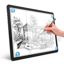 Heanolier A4 LED Copy Board Light Tracing Box,Super without Bag, Black