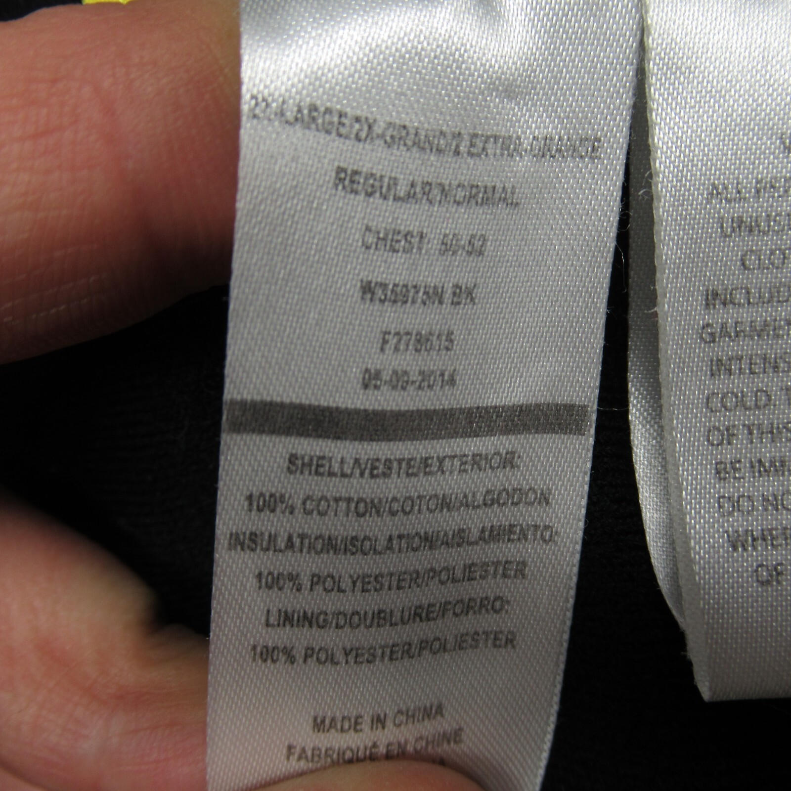 Walls Work Jacket Mens XXL Black Duck Rugged Canvas Chore Barn Full Zip Distress