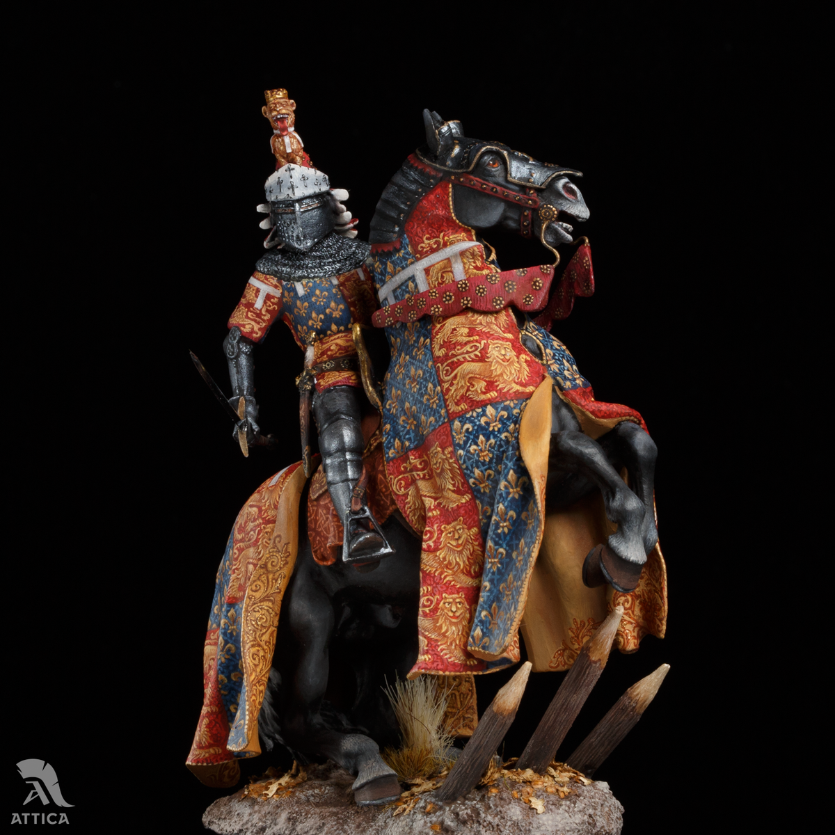 Edward the Black Prince 75mm Miniature Painted Toy Soldier Pre