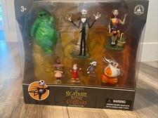 Disney Tim Burton's The Nightmare Before Christmas Collectible Figures Set New