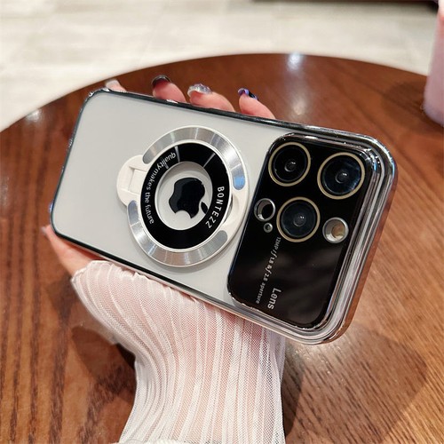 Phone case for iPhone 15 pro Magnetic MagSafe with kirkstand & lens protection - Picture 9 of 12