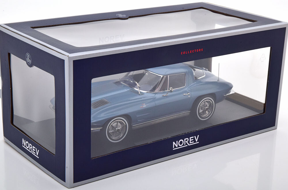 Chevrolet Corvette C2 Stingray 1963 Light Blue Metal NOREV
