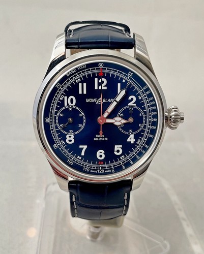 MONTBLANC 1858 VILLERET CHRONOGRAPH MONOPUSHER LIMITED EDITION 100 - NEW!