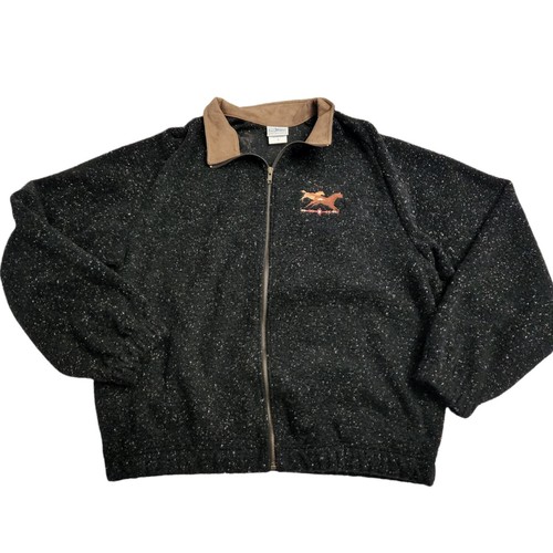 Chaqueta Vintage Artesans Sunsche Designs Moteado Bordado Caballo Cremallera Completa L - Imagen 1 de 7