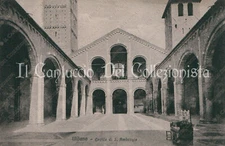 MILAN Courtyard of San Ambrogio postcard