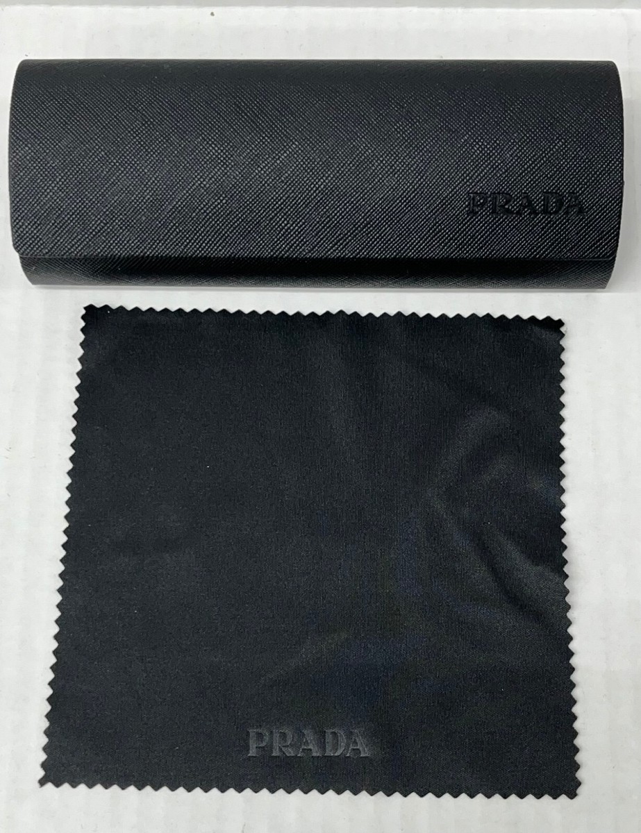 Prada Optical Case Eyeglass Black Hard Box Cloth Magnetic Prada Optical Case Eyeglass Black Hard Box Cloth Magnetic
