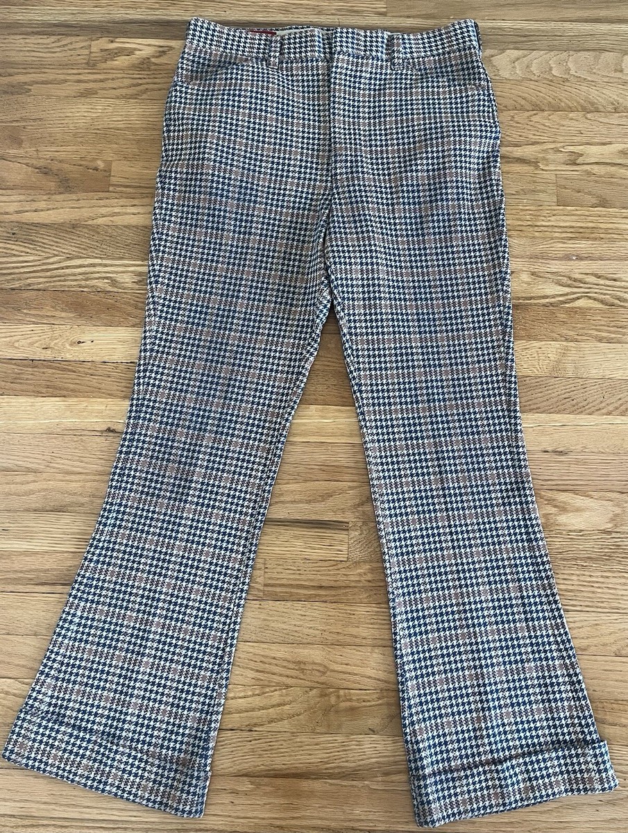 Strips store vintage slacks（BR） Men's Pants Vintage Casual Suit Pants High Waist Straight