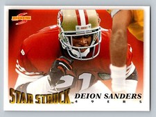 Deion Sanders 1995 Score #217 San Francisco 49ers Football Card
