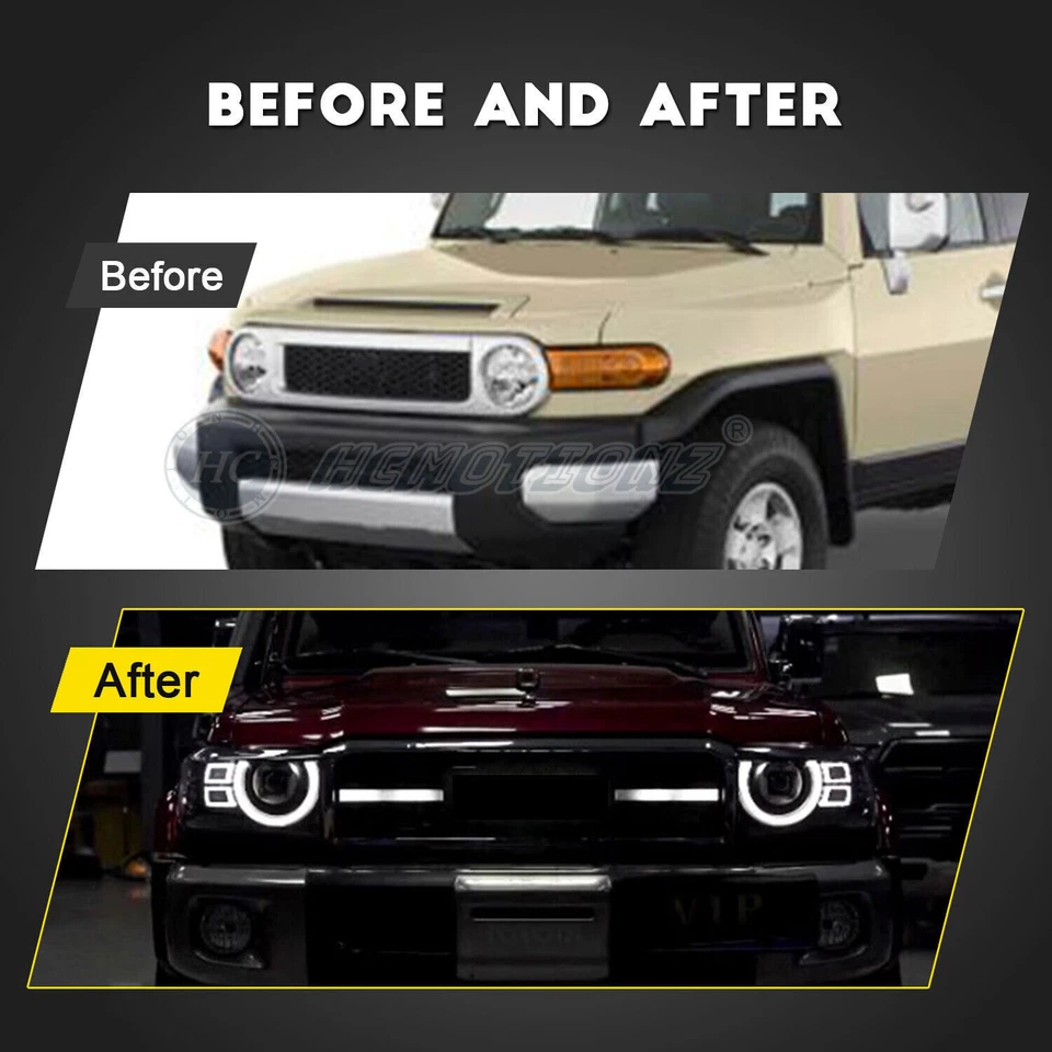 HC LED Headlights For Toyota Land cruiser 70 Sequential with Animation DRL — 第 3/4 张图片