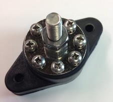 8 Point Power Post Junction Block Negative Distribution Block Stainless Steel