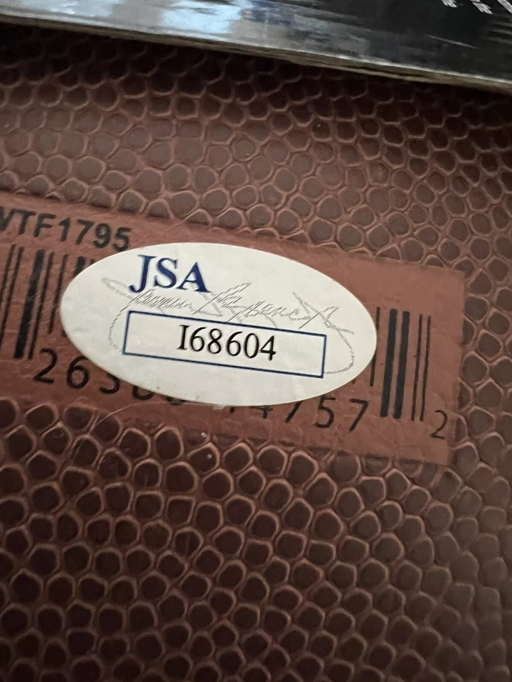 Warren Sapp Autographed NFL Football Authentic - Hall Of Fame Tampa Bay Bucs - Image 3 of 3