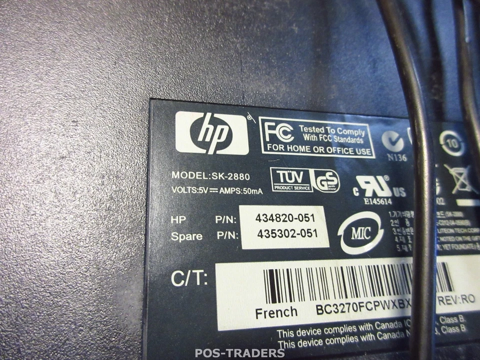 HP SK-2880 AZERTY PS/2 PS2 Wired Desktop Computer Keyboard Clavier Toetsenbord - Bild 2 von 2