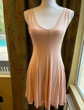 Forever 21 Light Pale Pink Sleeveless Cami Slip Dress Summer Rayon Medium NWT