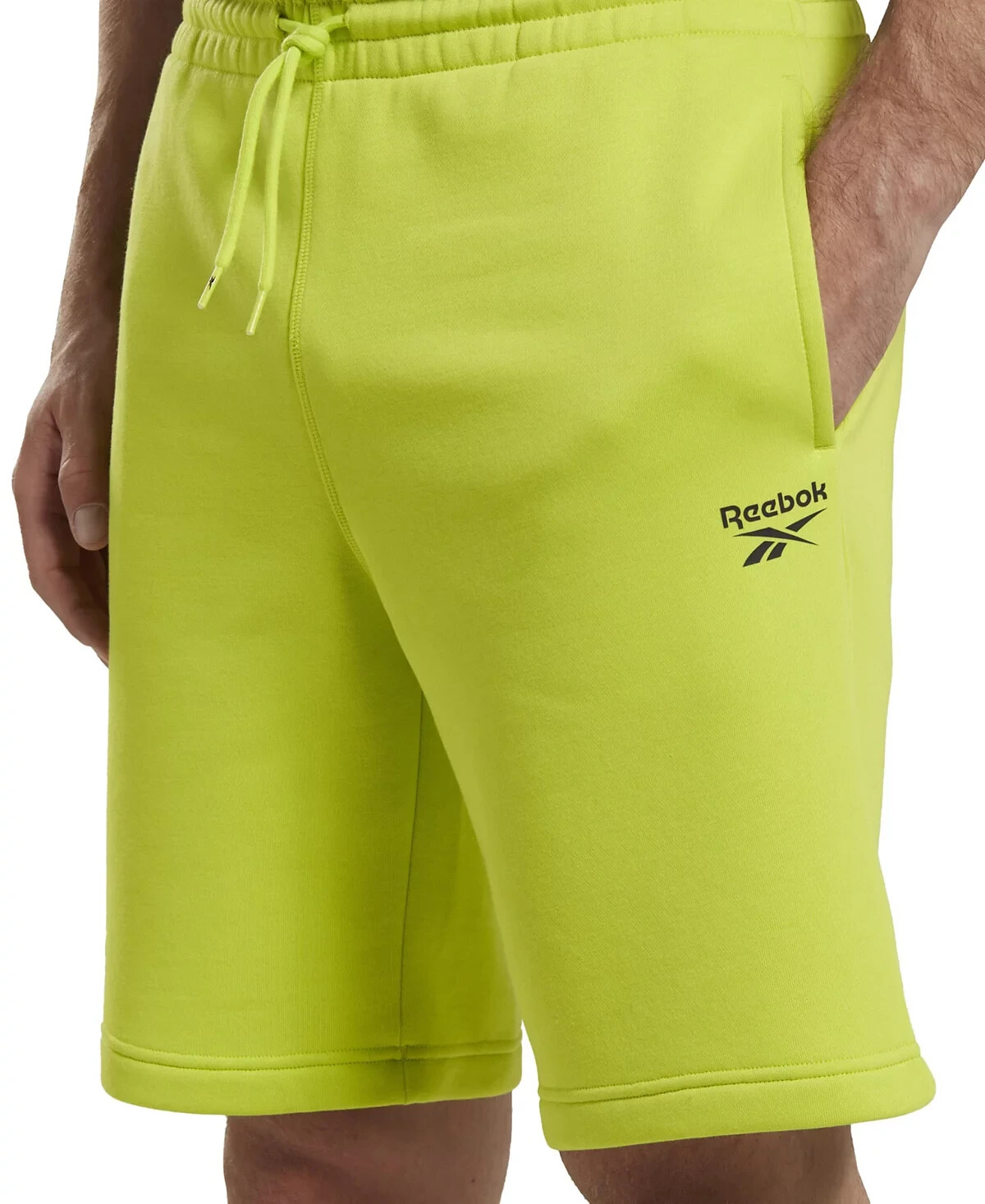 Спортивные шорты Reebok Mens Identity Regular-Fit с логотипом кислотно-желтый 2XL 3990₽