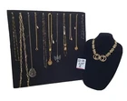 Costume Jewelry Vintage Lot 12 Necklace Charms, Chain, Beads Gold Tone & More R