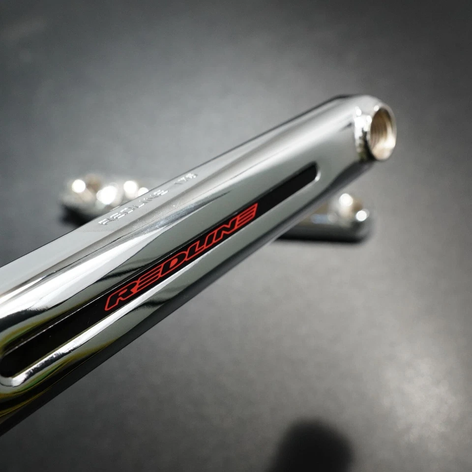 Bielas REDLINE FLIGHT Brazos de manivela BMX Bielas de 3 piezas 175 mm Cromo Old School Foto 2 de 4