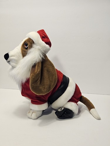 Peluche natalizio Hush Puppies cucciolo di Natale cucciolo di cane basso cane cane 12" applausi imbottito - Foto 8 di 17