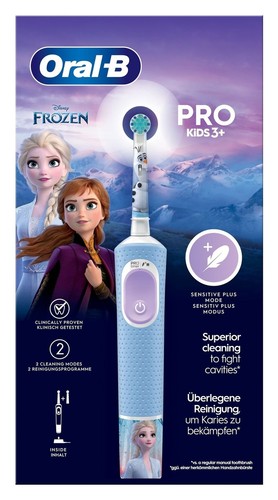 Oral B Spazzolino elettrico PRO KIDS Frozen Azzurro e Bianco - Foto 2 di 3