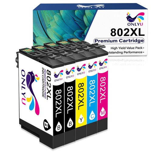 Cartuccia di inchiostro T802 802XL per Epson Workforce Pro WF4734 WF 4730 WF 4720 - Foto 9 di 9