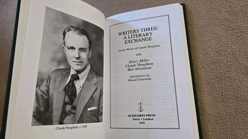 Writer's Three: A Literary Exchange, Henry Miller, Claude Houghton, 1995 - Picture 4 of 9