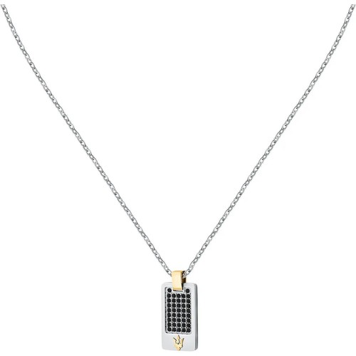 Collana uomo Guess acciaio con Targa JUXN03001JWST