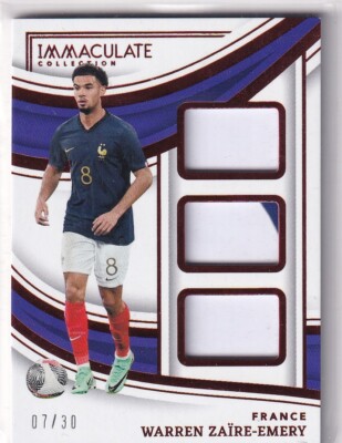Panini Immaculate 2023-24 Soccer FIFA No. PT-WZE Warren Zaire-Emery Patch 7/30