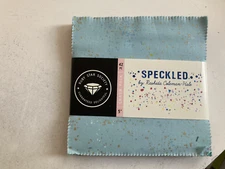 Speckled by Rashida Coleman-Hale Metallic 5" Charm Pack Squares Fabric, 42 pcs