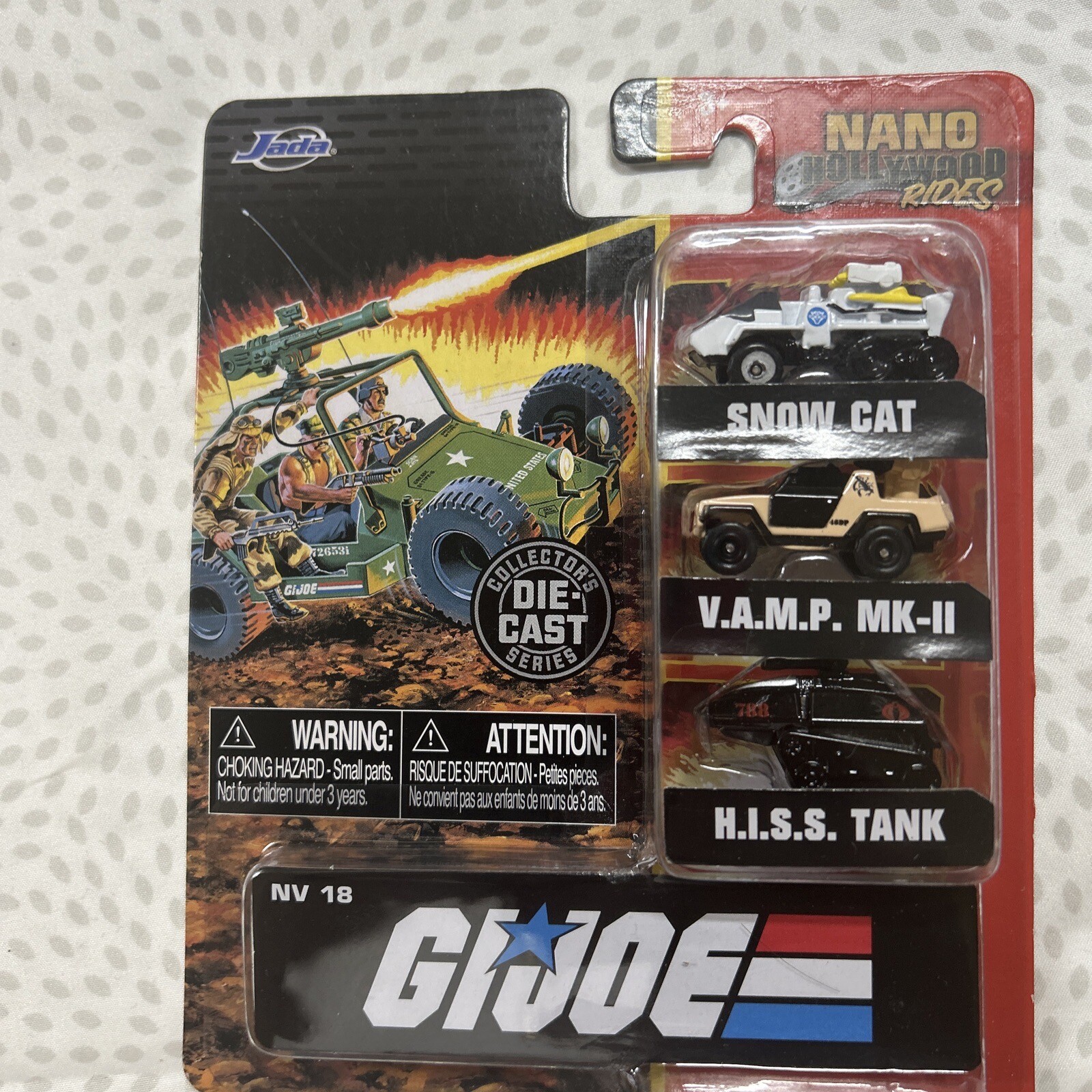 G.I. JOE Jada NANO Hollywood Rides DIE CAST SERIES Vamp HISS Snow Cat NEW