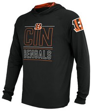 Zubaz NFL Men's Cincinnati Bengals Team Color Active Hoodie With Camo Accents