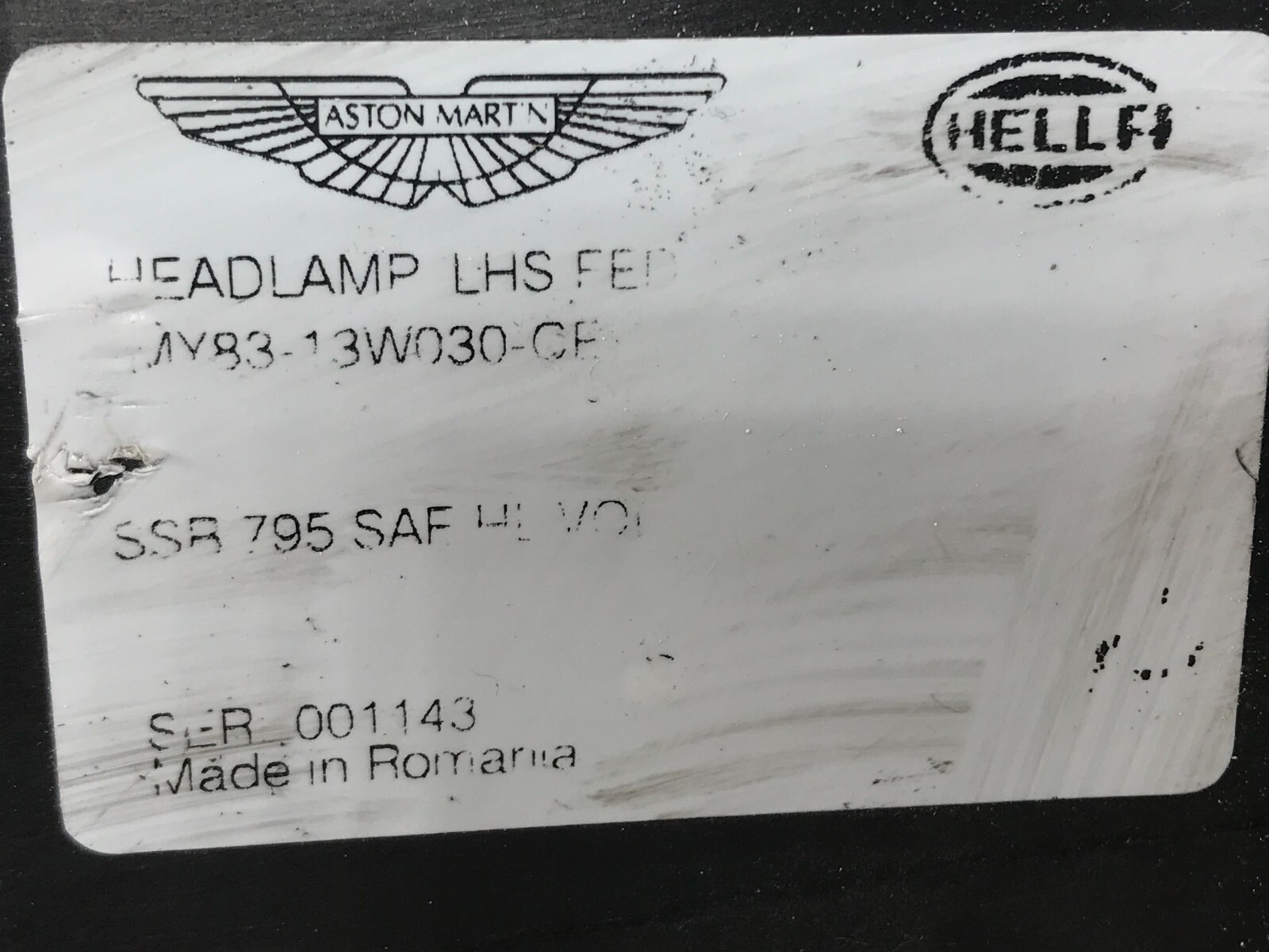 OEM GENUINE 2020-2021 Aston Martin DBX Driver FULL LED LEFT SIDE Headlight LH